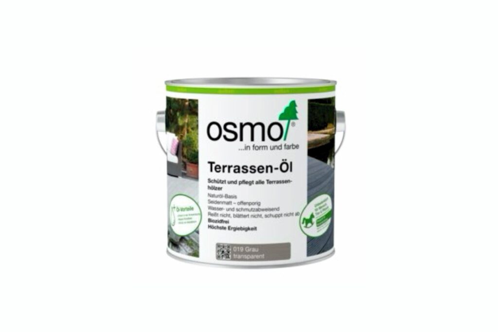 Масло для дерев’яних терас OSMO TERRASSEN – ÖL Grey Transparent